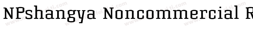 NPshangya Noncommercial Regula字体转换